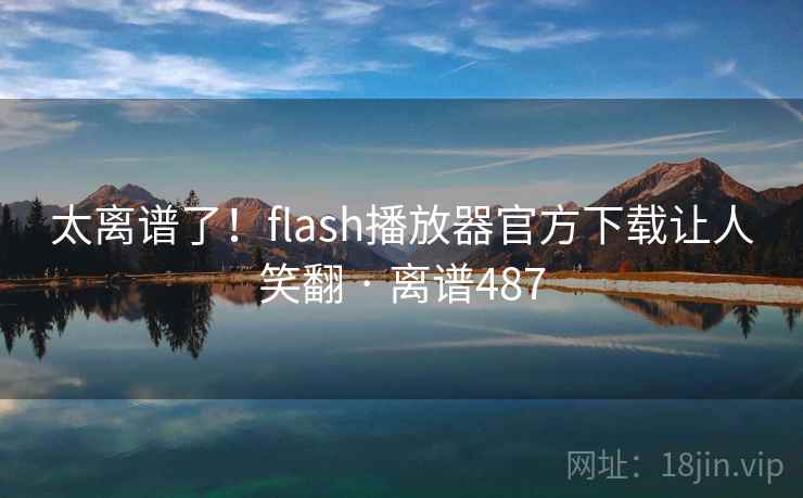 太离谱了！flash播放器官方下载让人笑翻 · 离谱487